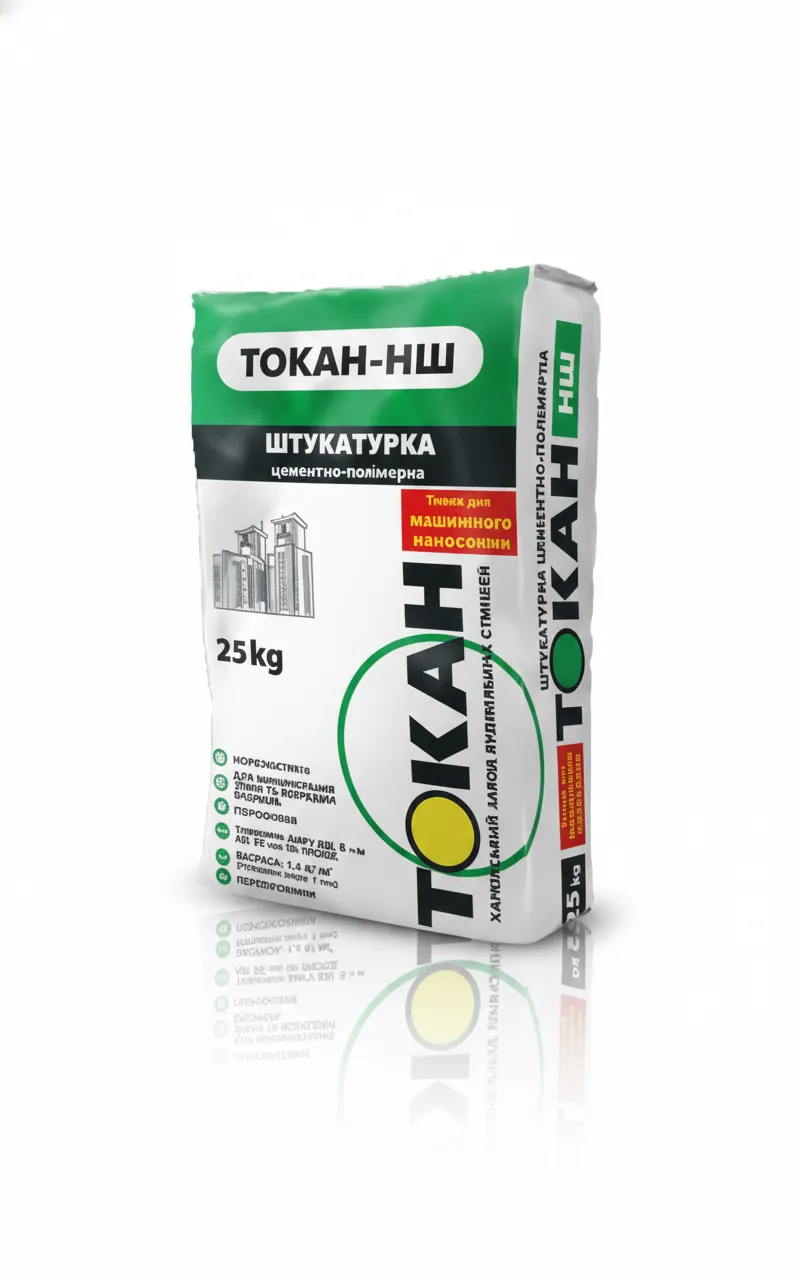 tokan_nh ТОКАН-НШ Штукатурка цементно-вапняна поліпшена. МАШИННЕ НАНЕСЕННЯ!!! - Зображення 1